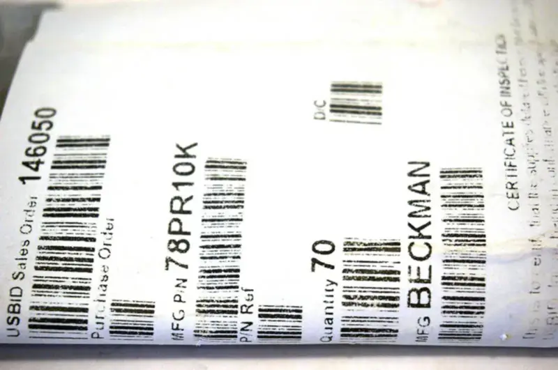BECKMAN ENSTRÜMAN 78PR10K