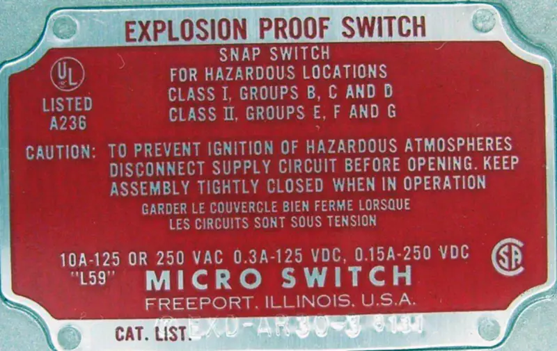 MICROSWITCH EXD-AR30-3