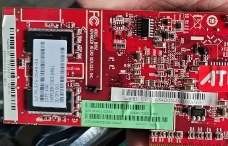 SUN 375-3545 Ultra U45 U40 için grafik kartı XVR-300