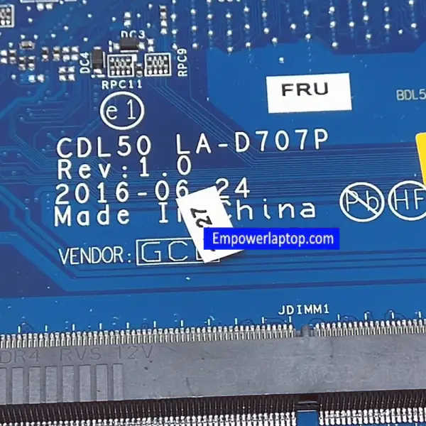 HP 17-G 829278-001 829278-601 DAX1BDMB6F0 I5-6200 CPU Dizüstü Bilgisayar Anakartı