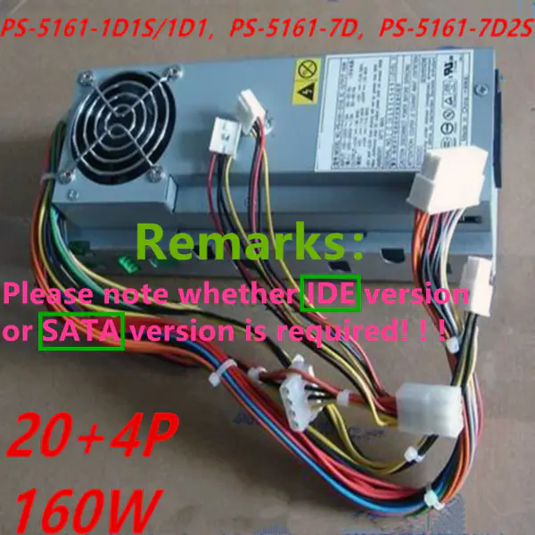 Dell 280 4600 160W Güç Kaynağı PS-5161-1D1S PS-5161-1D1 PS-5161-7D PS-5161-7DS PS-5161-7DS2 HP-L161NF3P