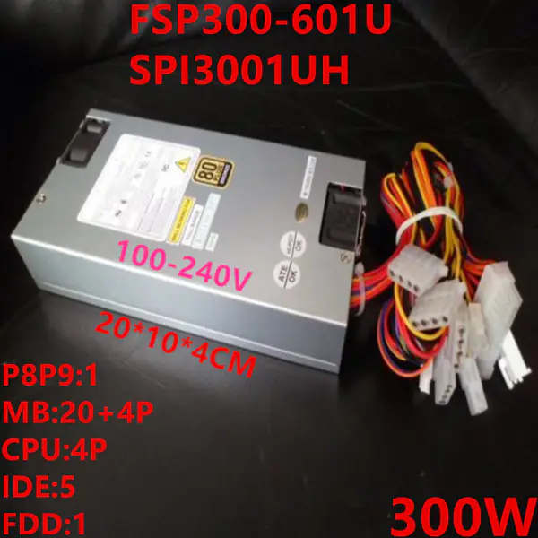 FSP AT -5V 1U P8P9 Anma 300W Tepe 450W Anahtarlama Güç Kaynağı FSP300-601U SPI3001UH