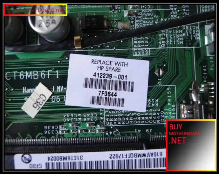 HP pavilion DV1000 için 412239-001 anakart