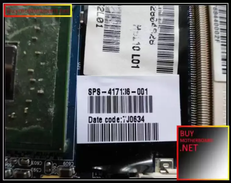 HP DV8000 anakart 417136-001