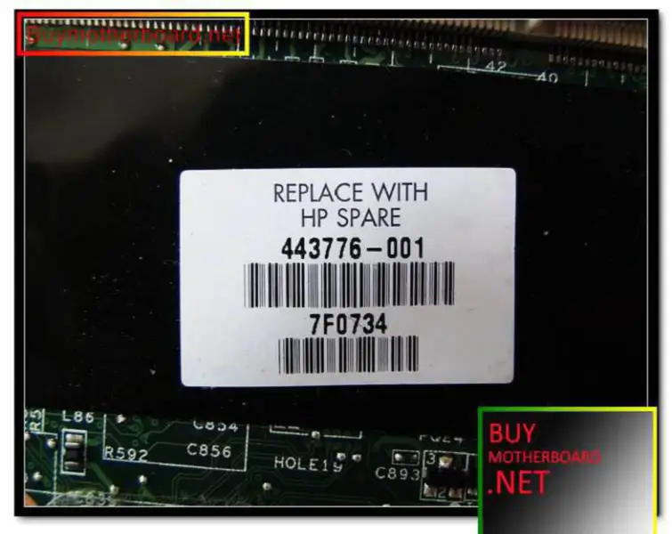 HP pavilion DV6000 için 443776-001 anakart