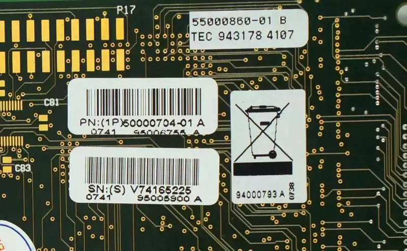 (1P)50000704-01 A 932218 55000860-01 REV A Endüstriyel DIGI Acceleport XP 16 port PCI kartı