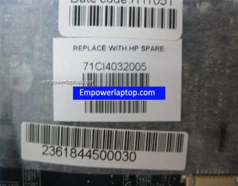 HP DV7 JAK00 LA-4083P 507169-001 Anakart