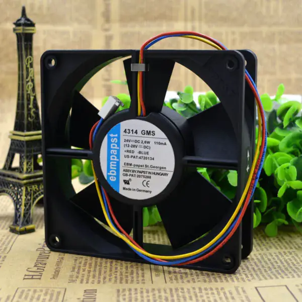 ebmpapst TYP 4314GMS 24V 2.6W 120*120*323 telli fan