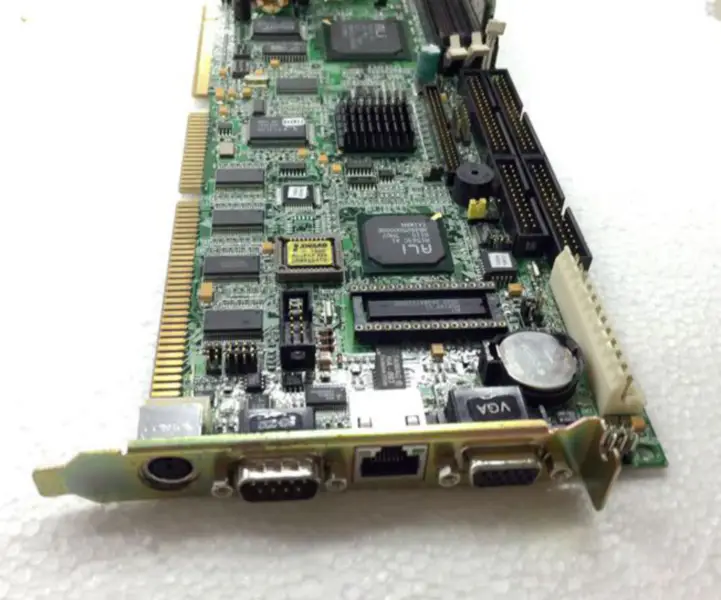 AXIOMTEK SBC-597 REV A1.2 industrial motherboard with CPU RAM and FAN