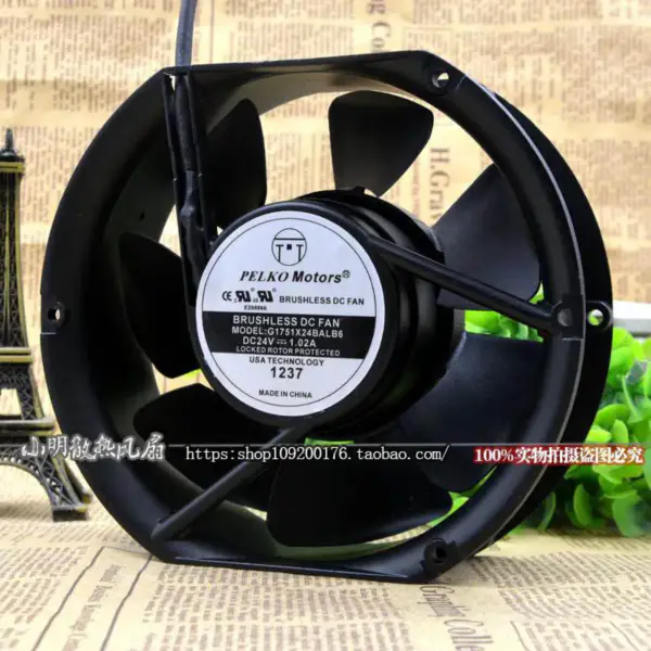 PELKO MOTORS G1751X24BALB6 24V 17250 24V 17CM fan