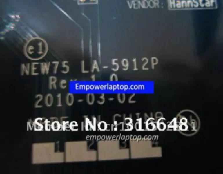 Acer 5551 MBPTQ02001 LA-5912P 75 Anakart