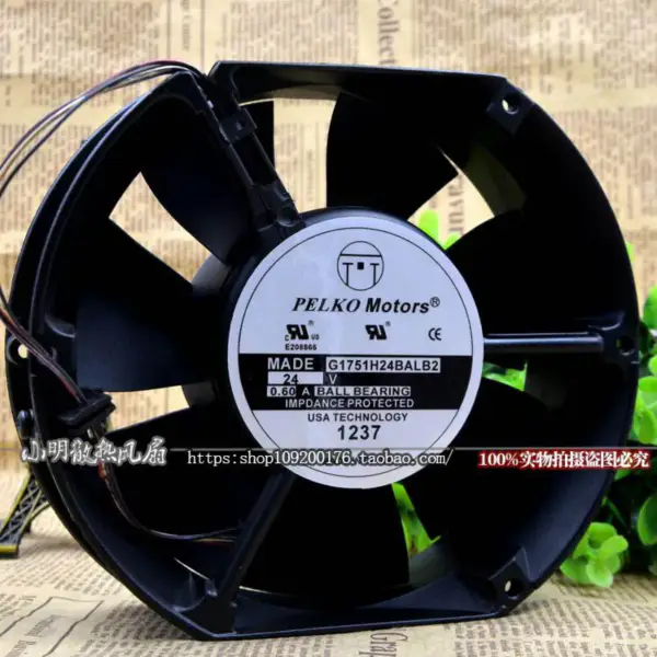 PELKO MOTORS G1751H24BALB2 24V 0.60A fan