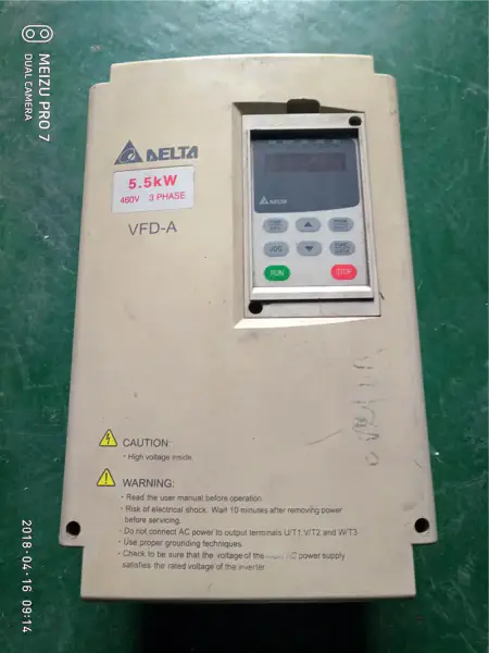 Delta VFD-A serisi VFD055A43B 380v 5.5kw