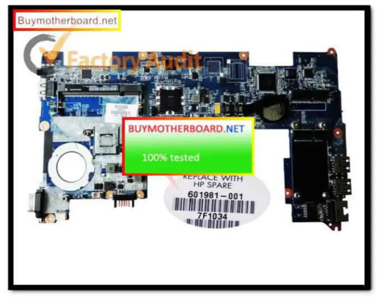 HP MINI210 için anakart 601981-001