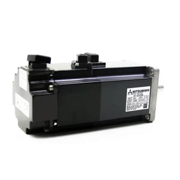 Mitsubishi Endüstriyel Otomasyon için 0.4kw Servo Motor 1 Yeas 50/60hz Üç fazlı IE 4 HF-KP43BK 111V Tamamen Kapalı JP