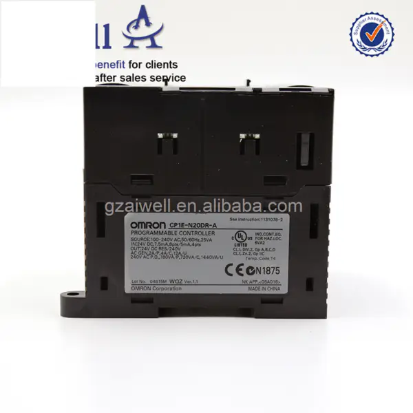 Endüstriyel Omron PLC Programlama Kontrolörü CP1E-N20DR-A