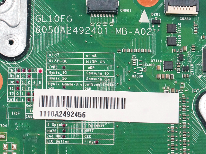 Toshiba satellite P875 GL10FG 6050A2492401 Anakart