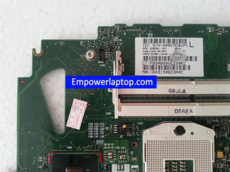 HP 608365-001 envy 14 Anakart