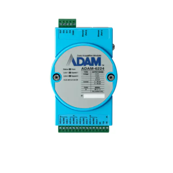 Advantech ADAM-6224-AE 4-ch Isolated Analog Output Modbus TCP Module