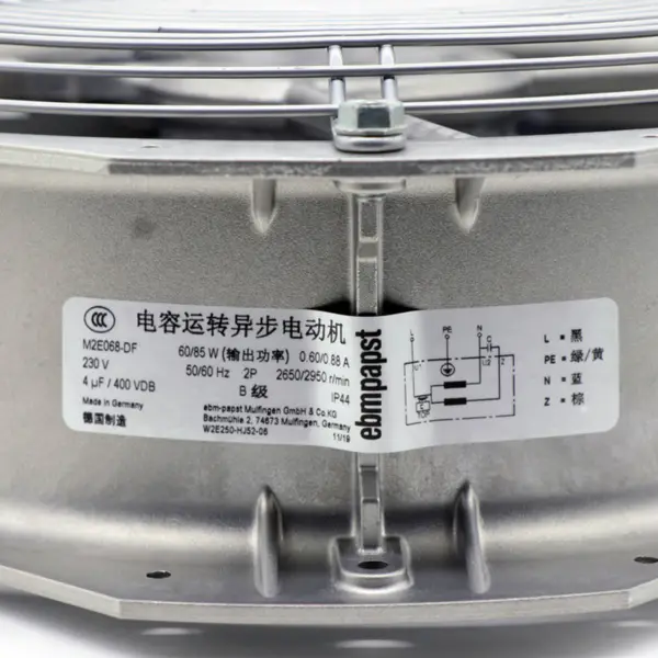 W2E250-HJ52-06 280*280*80mm 230V Tam Metal Yüksek Sıcaklık Rittal Kabin Soğutma Fanı Rüzgar Gücü