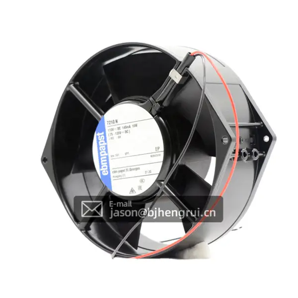 ebmpapst eksenel fan 7210N-181 110V AC 16W Demiryolu Transit UPS Makine Soğutma Fanı