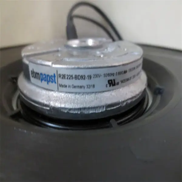Orijinal ebmpapst R2E225-BD92-19 225mm 230V 200W IP44 Bilyalı Rulman İnvertör Santrifüj Soğutma Fanı