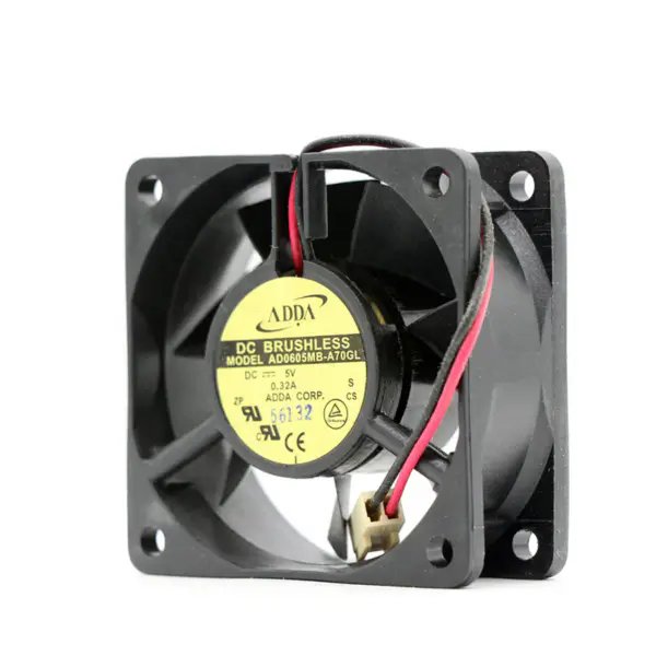 ADDA 6025 6CM AD0605MB-A70GL Ball Bearing 5v 0.32A 3500RPM 26DBA DC Cooling Axial Fan