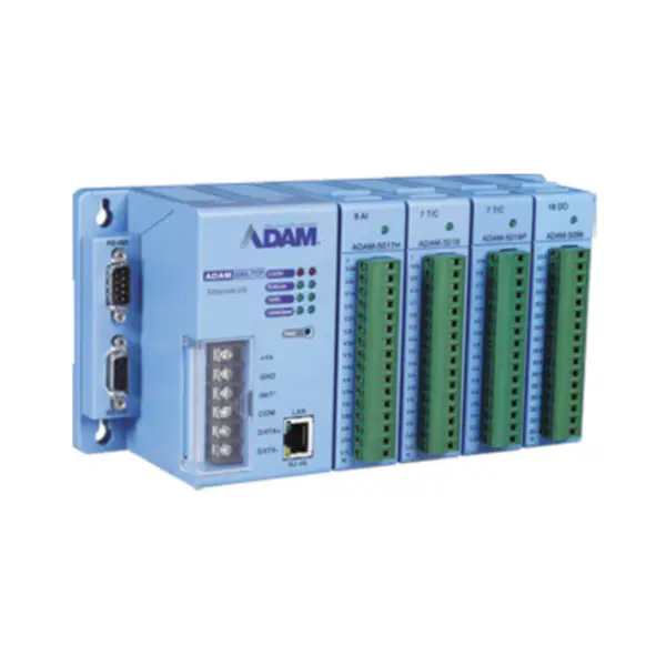 Advantech ADAM-5510KW/TCP-AE Ethernet ile 4 yuvalı SoftLogic Denetleyici