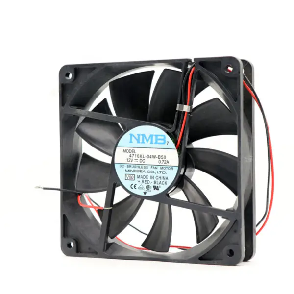 NMB 12CM DC12V 0.72A 4710KL-04W-B50 büyük hava hacimli şasi soğutma fanı