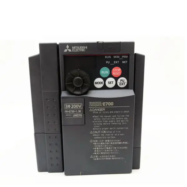 1.5 KW Mitsubishi 3 Fazlı AC'den DC'ye Güç Frekansı İnvertör Sürücü Serisi 1.5KW FR-E720-1.5K Manuel Guangzhou