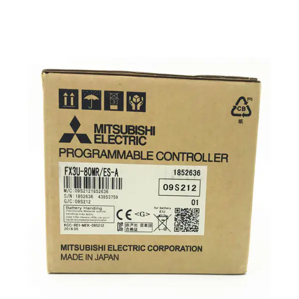 FX 3U 80M FX3U-80MR/ES-A Mitsubishi FX3U 80MR 80 I/O'lu PLC Ana Üniteleri