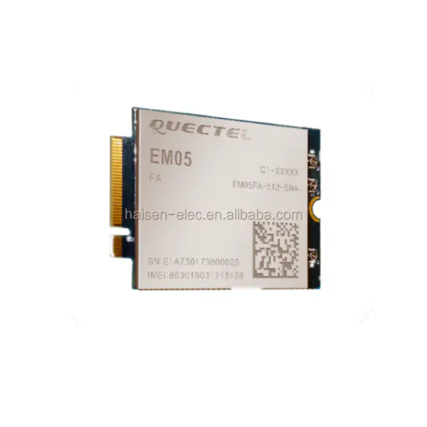 M2M IoT uygulamaları için özel olarak optimize edilmiş LTE Advanced kategori 20 modülü 3GPP Rel. 13 LTE MODÜLÜ EM20'yi benimsiyor