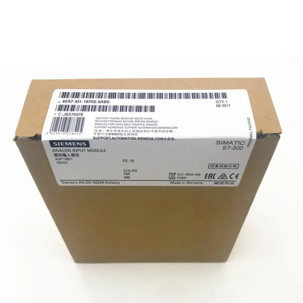 Siemens Simatic S7 300 SM331 PLC Kontrol Analog Giriş Modülü 6ES7331-1KF02-0AB0