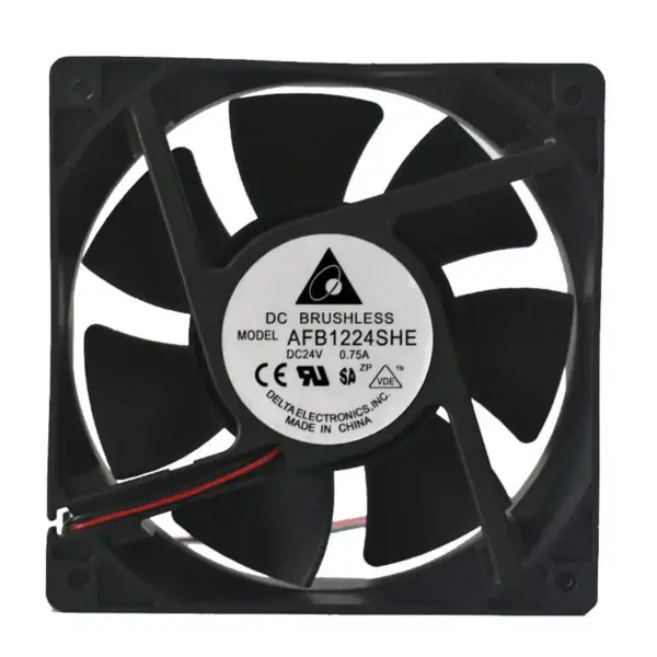 Delta AFB1224SHE 119*119*38mm 24V 0.75A Industrial computer cooling fan