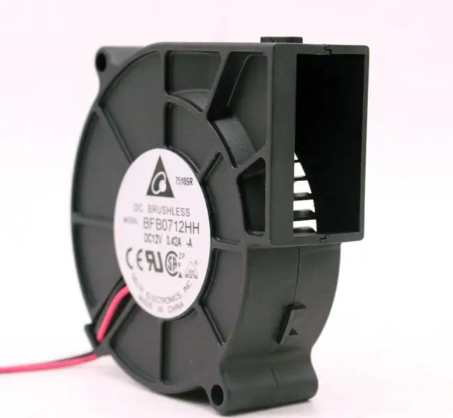 Delta BFB0712HH 7525 12V türbin 0.42A üfleyici 7.5CM soğutma fanı