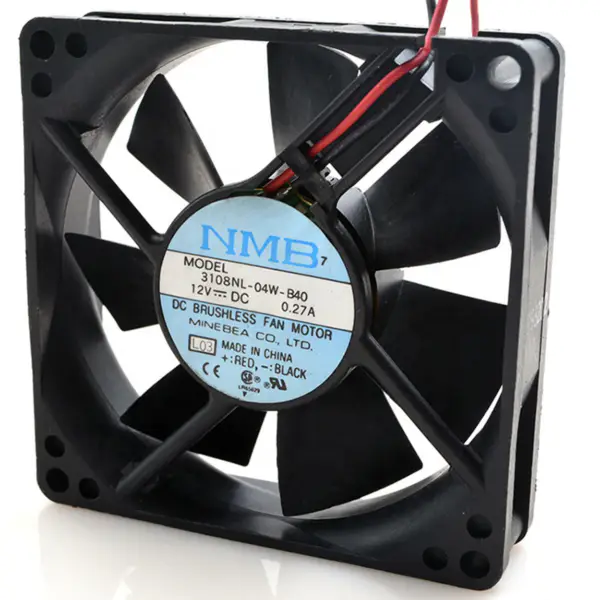 NMB 3108NL-04W-B40 DC 12V 0.19A 80*80*20mm kasa soğutma fanı