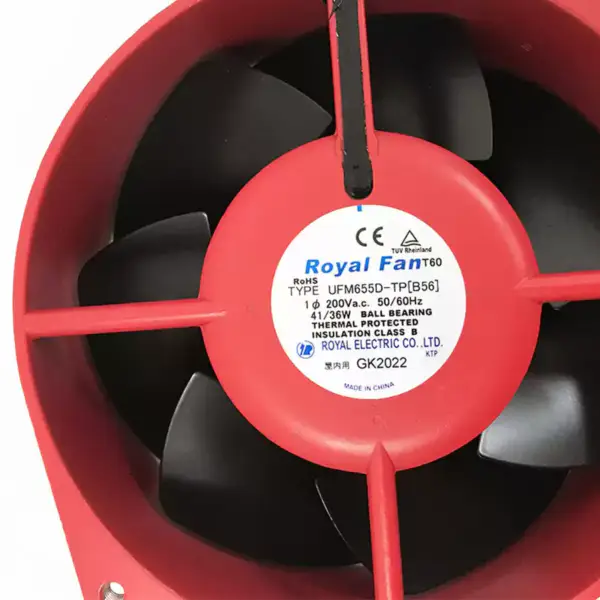 ROYAL TİP UFM655D-TP[B56] 200V 41/36W 0.33/0.27A 2800RPM 312/360m3/h 2 telli Soğutma Fanı