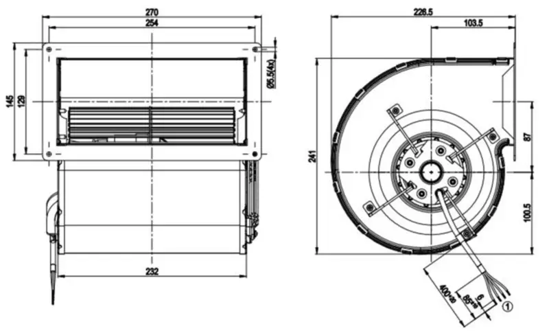 Ebmpapst D4E160-EG06-07 Fan