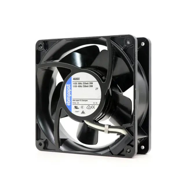 boyut 119 x 119 x 38mm 115 V AC hava akışı 180m3 / h 3100rpm 4606X ebmpapst soğutma fanı