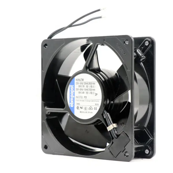 size 119 x 119 x 38mm 230 V AC air flow 160m3 / h 2650rpm 4656ZW ebmpapst cooling fan