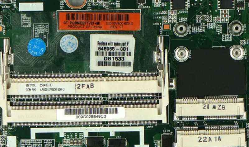 HP 646965-001 8560P 6560B QM67 Anakart