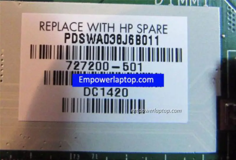 HP 14 TOUCHSMART A6-5200 727200-501 Anakart