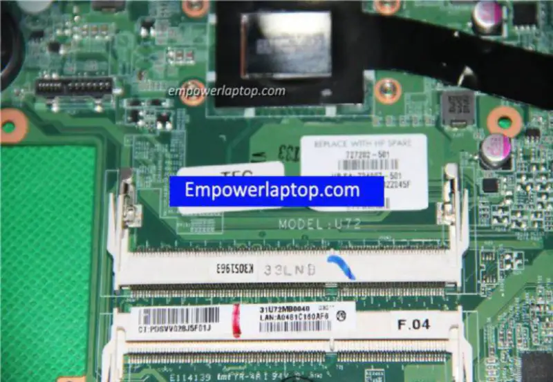 HP 727202-501 DA0U72MB6D0 A8-5545M Anakart