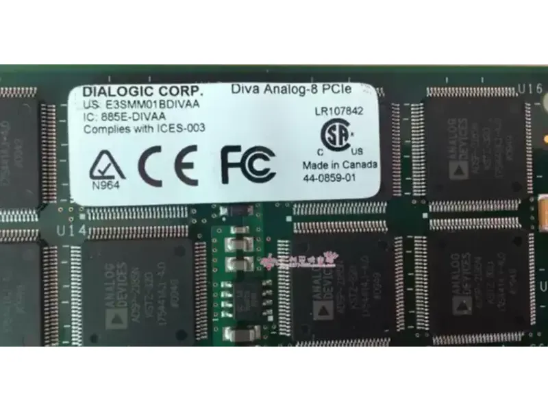 Dialogic Corp 885E-DIVAA Diva Analog-8 PCIE ses kartı