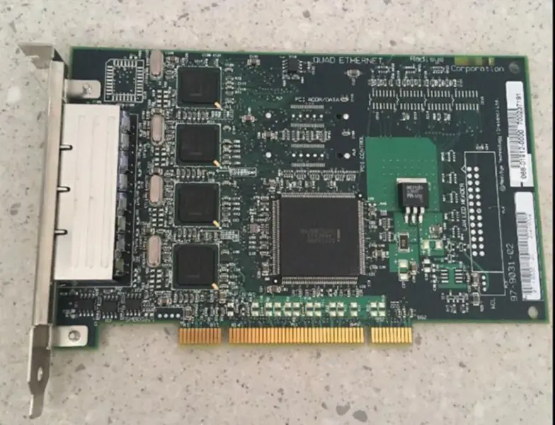 Radisys 97-9031-02 Dört Bağlantı Noktalı PCI Ethernet Sunucu Ağ Adaptörü