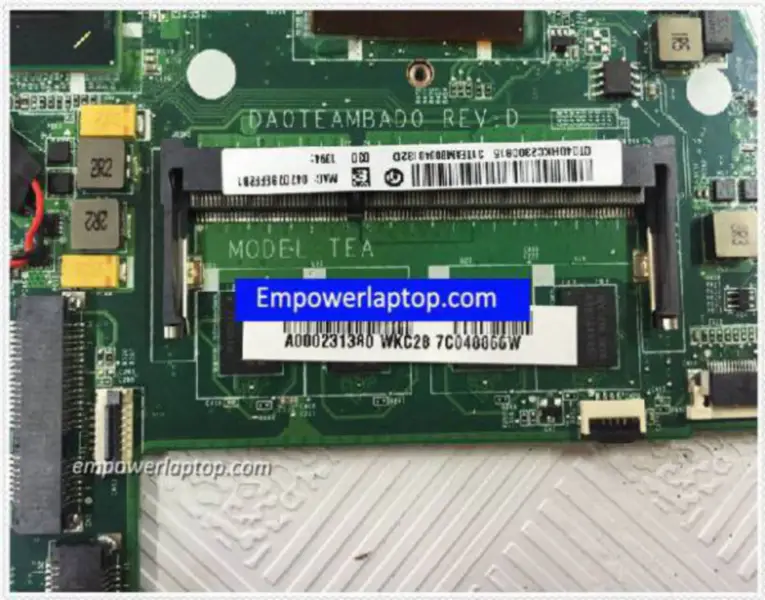 Toshiba A000231380 satellite U845w-s400 DA0TEAMBAD0 Anakart