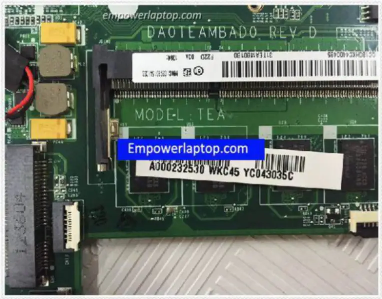 Toshiba satellite U845WDA0TEAMBAD0 A000232530 Anakart