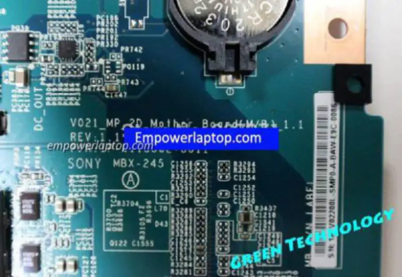 Sony A1832541A V021_MP 1P-0113J02-8011 MBX-245 Anakart