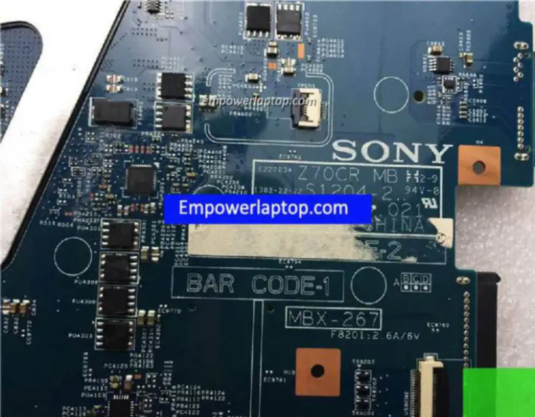 Sony VAIO SVE171B11M SVE171 MBX-267 A1884318A 48.4MR10.011 Anakart