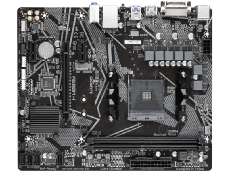 Gigabyte A520M H M-ATX A520 DDR4 64G anakart